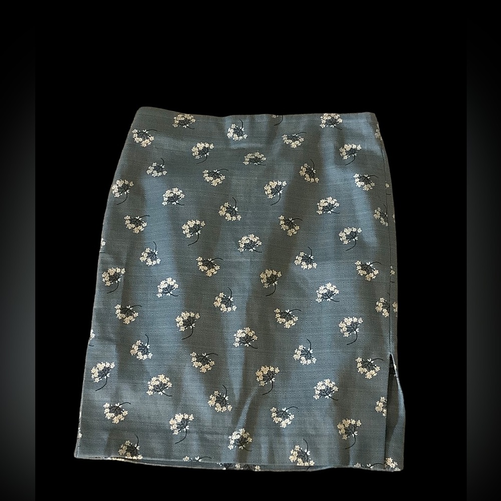 NWT Ann Taylor Loft Sage Green Floral Pencil Skirt